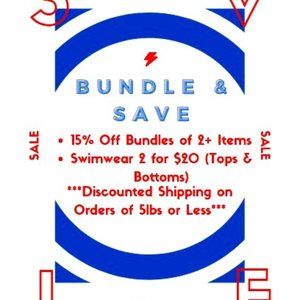 😍💖😍💖BUNDLE & SAVE / SWIMWEAR 2 FOR $20😍💖😍💖